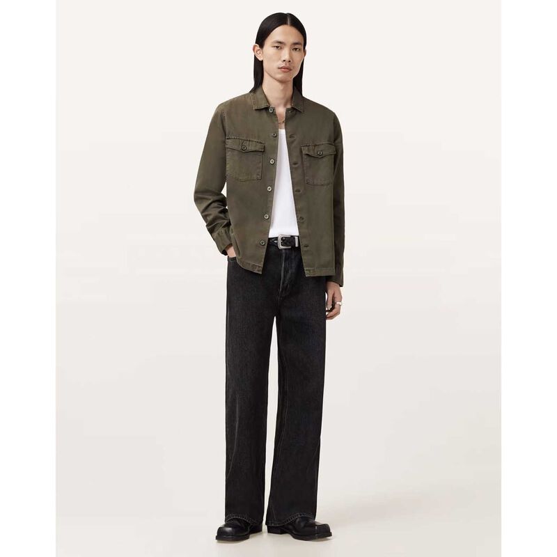 AllSaints Spotter Slim Fit Overshirt image number 3